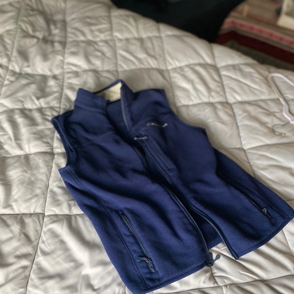 mens vineyard vines vest size small navy color